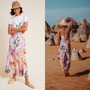 anthropologie tie dye dress